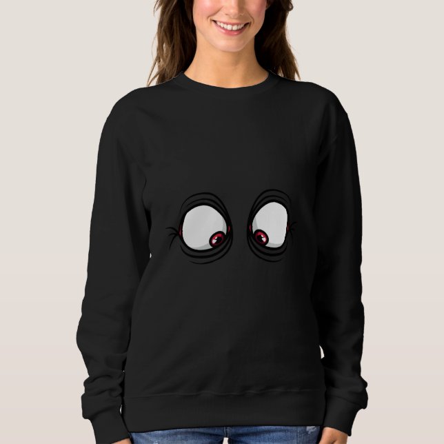 Sweatshirt Big Squinting Eyes Grimace (Devant)