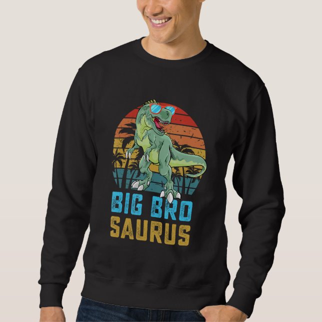 Sweatshirt Bigbrosaurus Rex Dinosaur Big Bro Saurus Family Ma (Devant)
