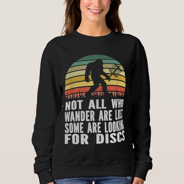 Sweatshirt Bigfoot Disque Golf Sasquatch Yeti Frisbee Golf Ul (Devant)