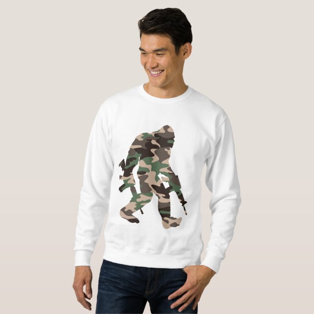 Sweatshirt Bigfoot Sasquatch Camo  (Devant entier)