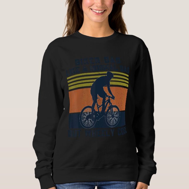 Sweatshirt Biker Papa Comme Un Papa Normal Mais Whey Cool Cyc (Devant)