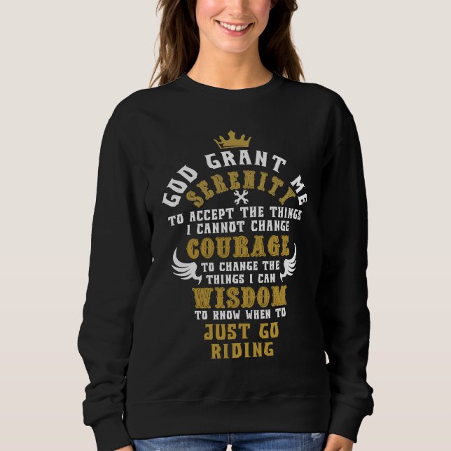Sweatshirt Bikers Prayer American Motorcycles Lovers (Devant)