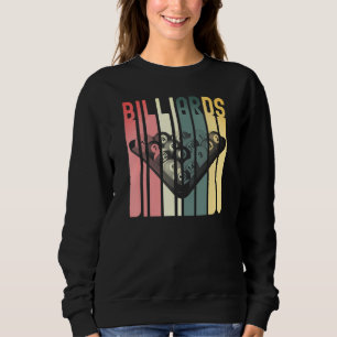Sweatshirt Billard Pool Bar Sports Retro 8 Ball Stick Playe