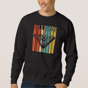 Sweatshirt Billard Pool Bar Sports Retro 8 Ball Stick Playe