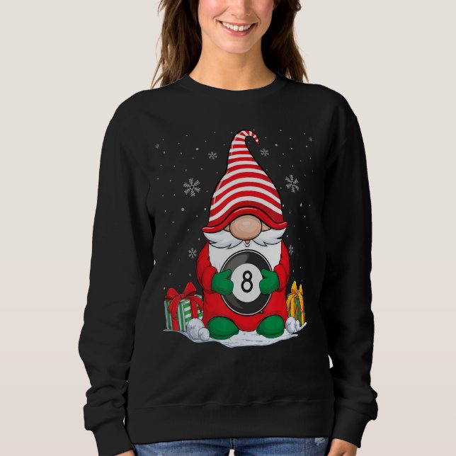 Sweatshirt Billiard Ball Gnomes de Noël mignon Billiard Ball (Devant)