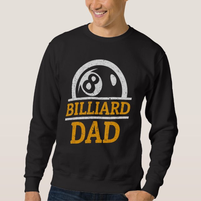 Sweatshirt Billiard Papa - Billiard Pool Team (Devant)