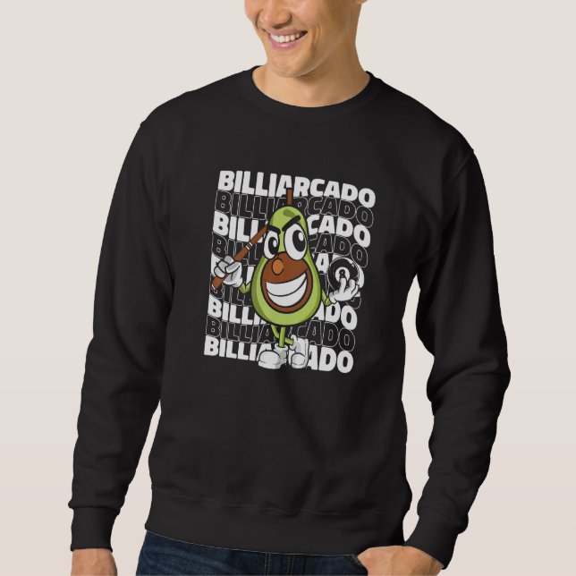 Sweatshirt Billiardcado  Billiard Player Billard Table 8 Ball (Devant)