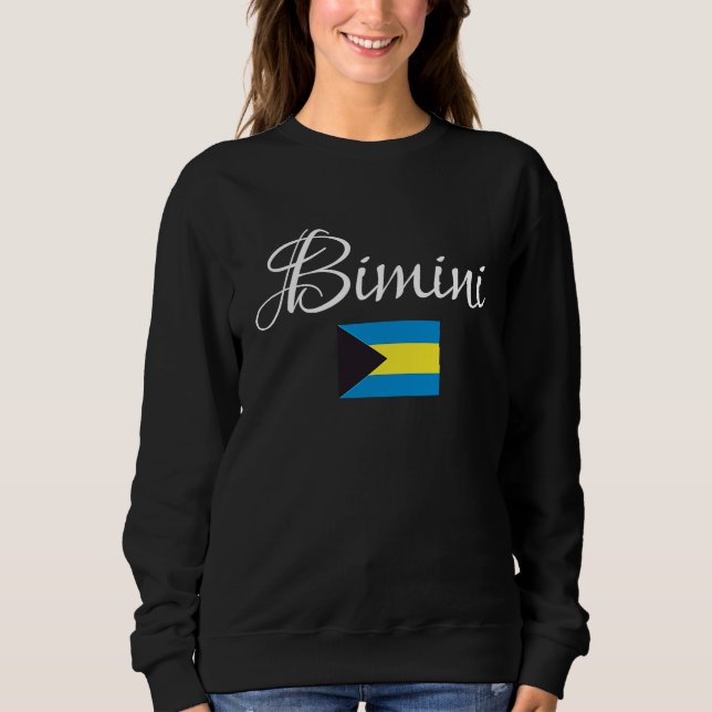 Sweatshirt Bimini, National Flag of the Bahamas 1 (Devant)