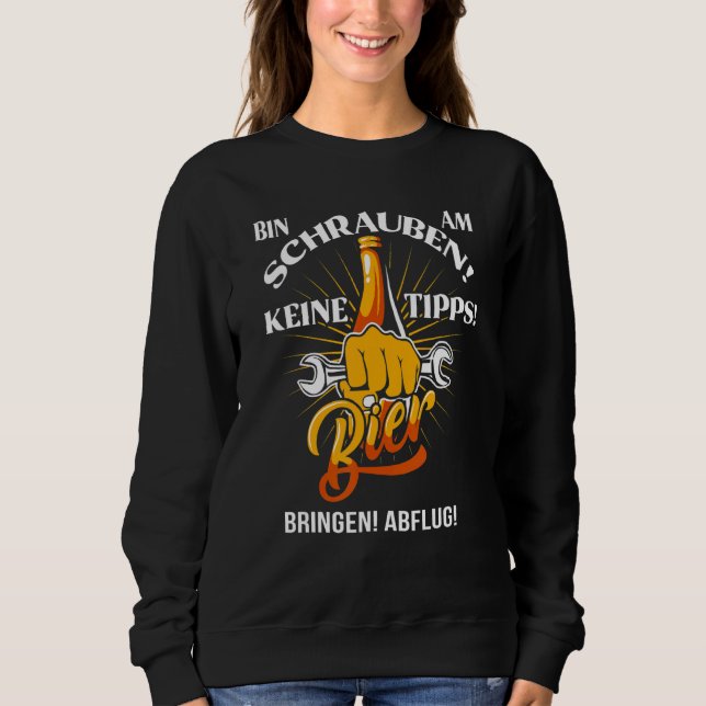 Sweatshirt Bin Am Schrauben, Bringen de bière, Atelier Vis de (Devant)