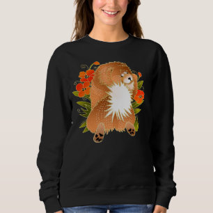 Sweatshirt BINDI MINGSIE rouge chow-FRONT style de choix
