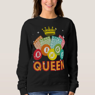 Sweatshirt Bingo Conçu Pour Femmes Maman Bingo Amateurs Casi