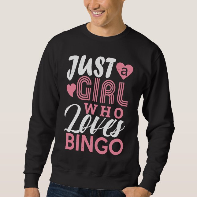 Sweatshirt Bingo Girls  Bingo Game Player  Women Kids (Devant)