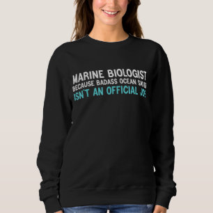Sweatshirt Biologie marine Scientifique océanique Baleine Bio