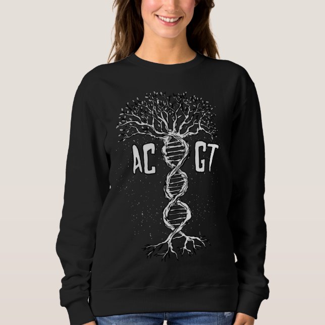 Sweatshirt Biology Teacher Science DNA ATGC (Devant)