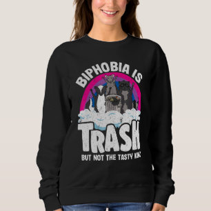 Sweatshirt Biphobie Est Trash Opossum Raccoon Bisexuel Drapea