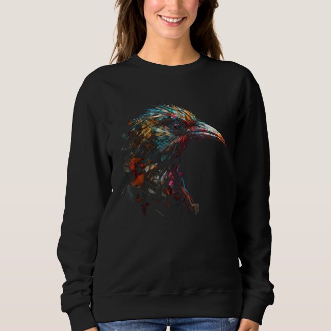 Sweatshirt Bird Artwork  Bird Motif Animal Bird 6 (Devant)