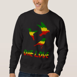 Sweatshirt Bird One Love Rasta Reggae Rastafarian Jamaïque Ro