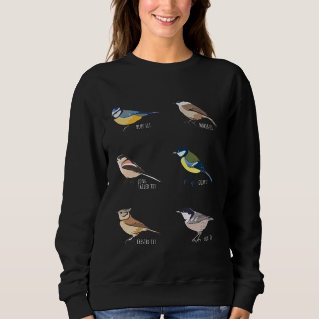 Sweatshirt Bird watching Blue tit Great tit & more (Devant)
