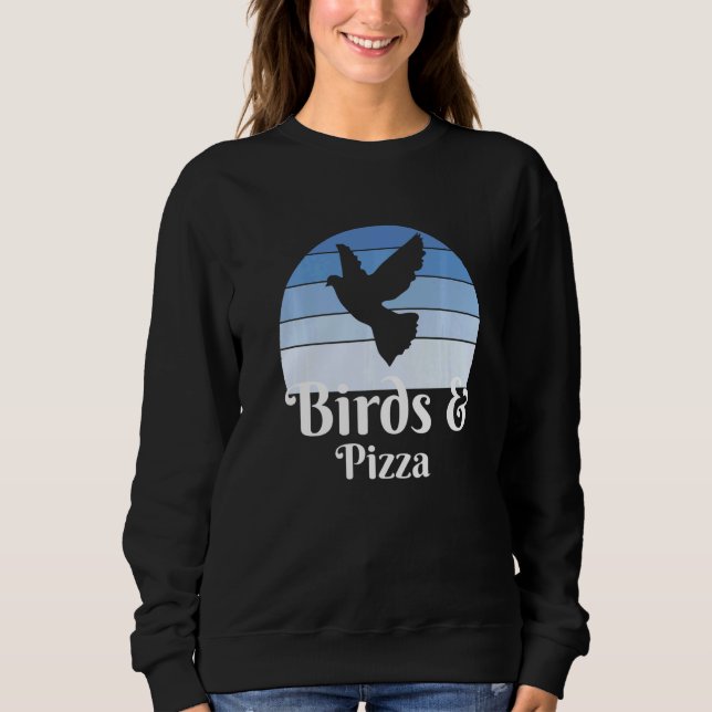 Sweatshirt Birds And Pizza   (Devant)