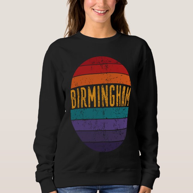 Sweatshirt Birmingham Alabama Pacific Coast Sunset 5 Distres (Devant)