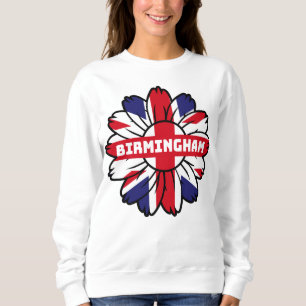 Sweatshirt Birmingham Union Jack Sunflower British Pride