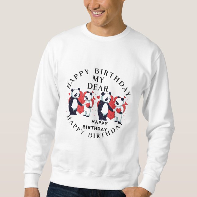 Sweatshirt "Birthday Bliss : Logo créatif pour Occasio spécia (Devant)