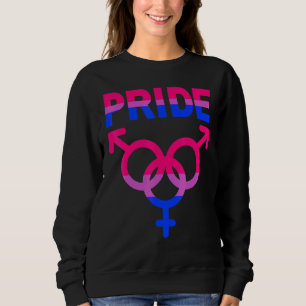 Sweatshirt Bisexual Pride Lgbtqia Love Support Hommes Femmes