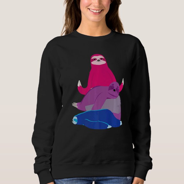 Sweatshirt Bisexual Sloth Bisexual (Devant)