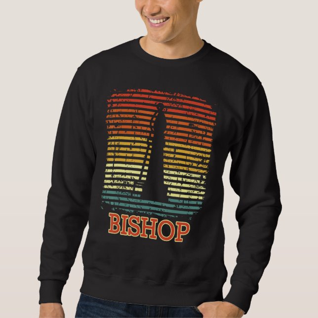 Sweatshirt Bishop of Chess Runner Chess Figure Men Women Chil (Devant)