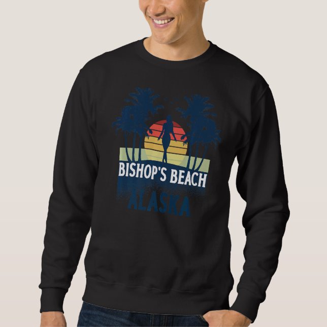 Sweatshirt Bishop's Beach Alaska Beach Vacances d'été (Devant)
