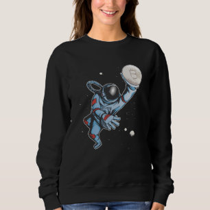 Sweatshirt Bitcoin à l'astronaute de lune