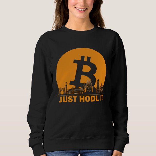 Sweatshirt Bitcoin Barcelona Skyline  Barcelona Bitcoin Maxim (Devant)