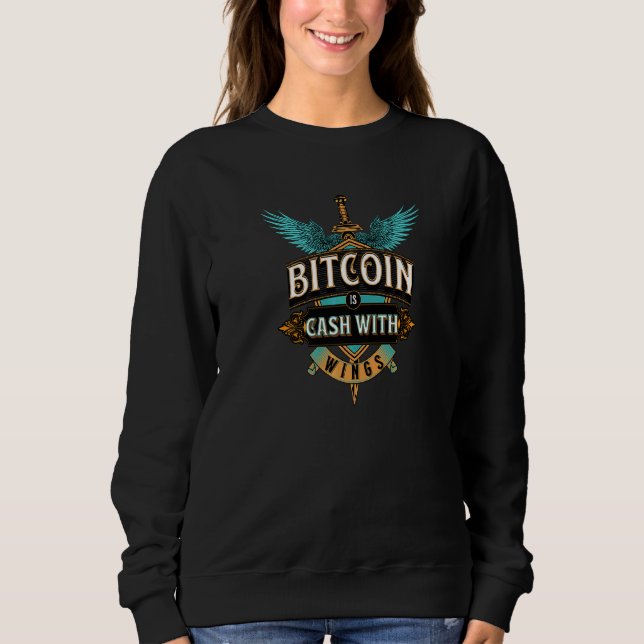 Sweatshirt Bitcoin Cash avec ailes (Devant)