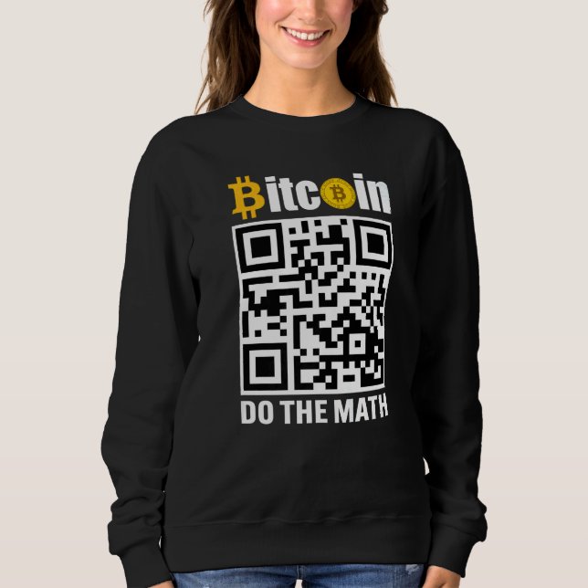 Sweatshirt Bitcoin Do The Math BTC Crypto Mens Saying (Devant)