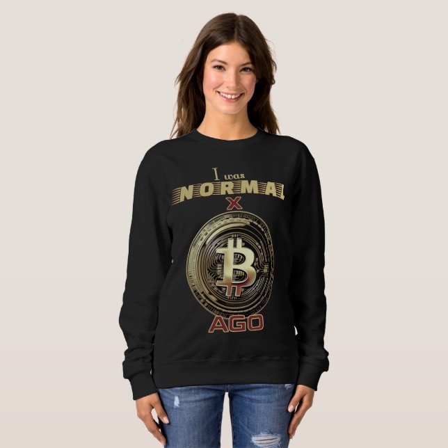 Sweatshirt Bitcoin drôle (Devant entier)