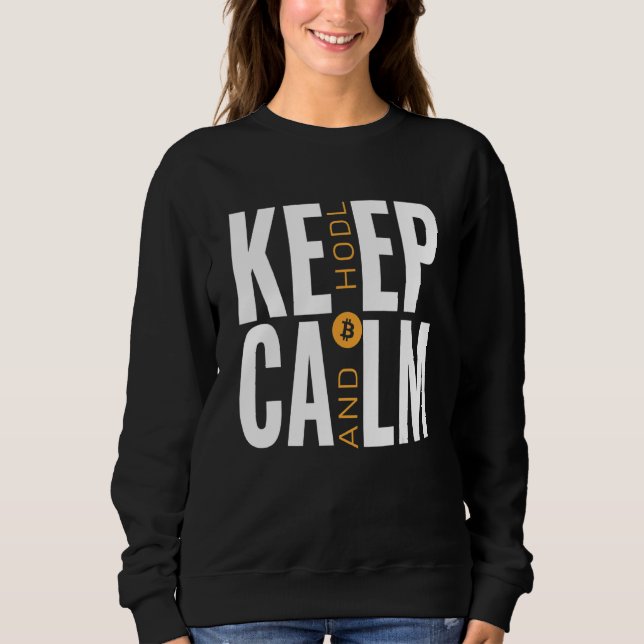 Sweatshirt Bitcoin Et Crypto Comme Moyen De Paiement Garder L (Devant)