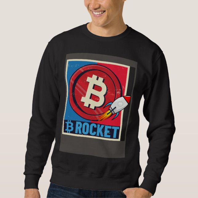 Sweatshirt Bitcoin  Hodler Bitcoin Rocket Course Explosion (Devant)