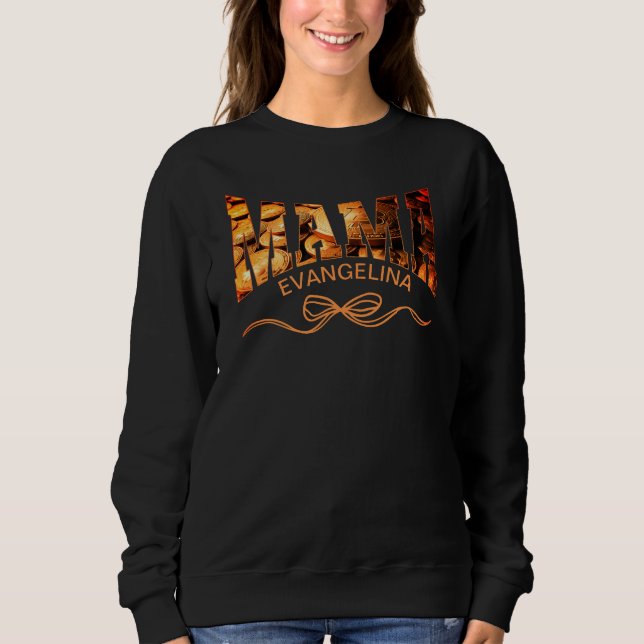Sweatshirt Bitcoin MAMA Coquette personnalisée (Devant)