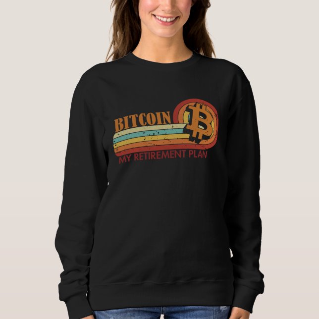 Sweatshirt Bitcoin Mon Plan De Retraite Blocs Crypto Bitc (Devant)