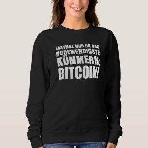 Sweatshirt Bitcoin Node Lustiger Spruch Deutsch Deutsche Bitc
