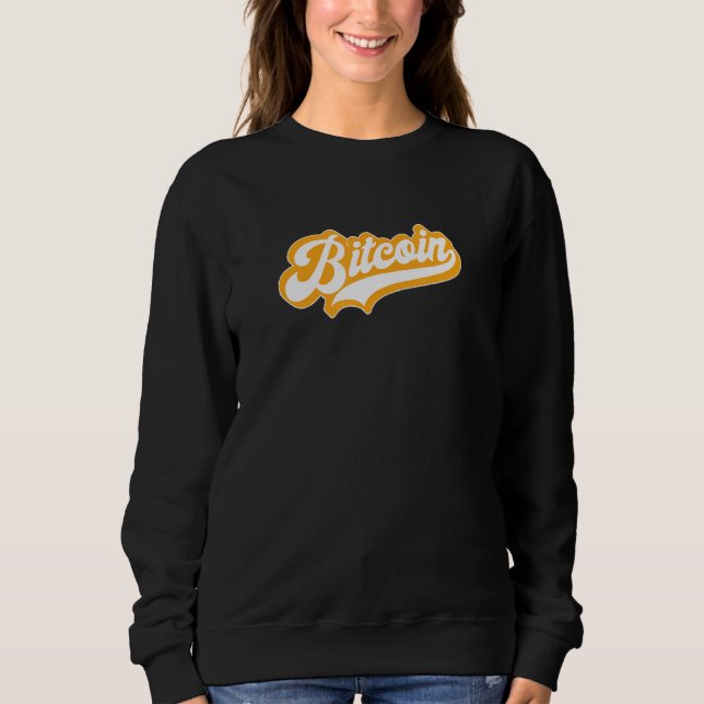 Sweatshirt Bitcoin rétro (Devant)