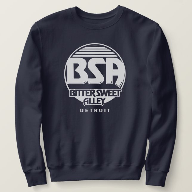 Sweatshirt Bitter Sweet Alley (BSA Original) NOIR Logo (Design devant)