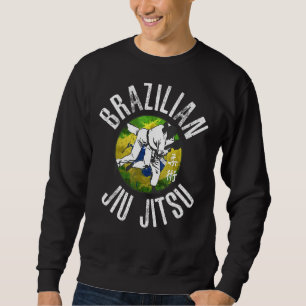 Sweatshirt BJJ Jiu Jitsu Drapeau brésilien, cadeau pour le Br