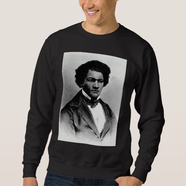 Sweatshirt Black American History Frederick Douglass Black Hi (Devant)