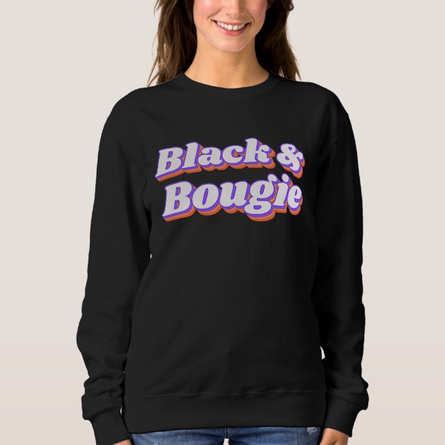 Sweatshirt Black and Bougie (Devant)