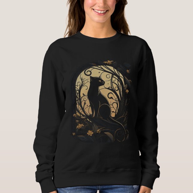 Sweatshirt Black Cat Backfloatin Graphic Tees Men Women Boys  (Devant)