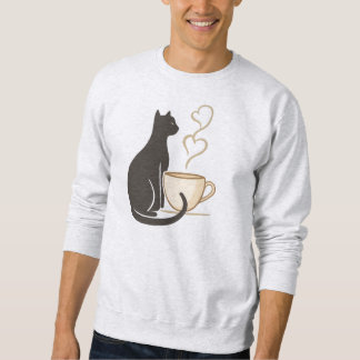 Sweatshirt Black Cat Coffee Club