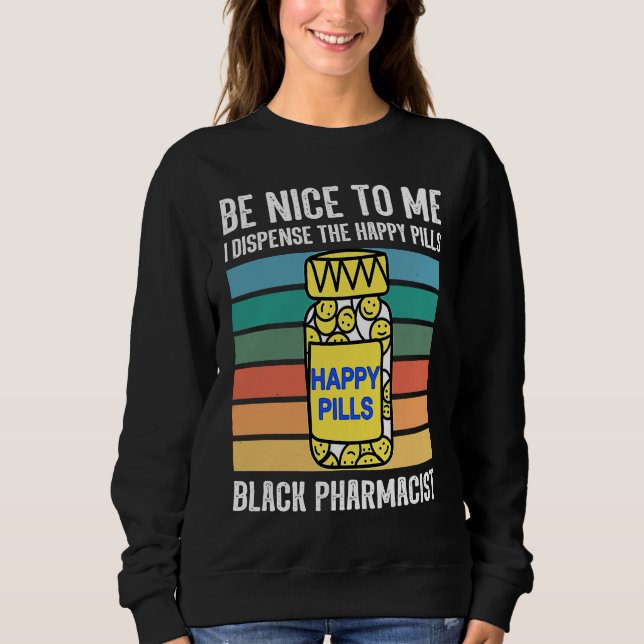 Sweatshirt Black chemist pharmacist tech African American pha (Devant)