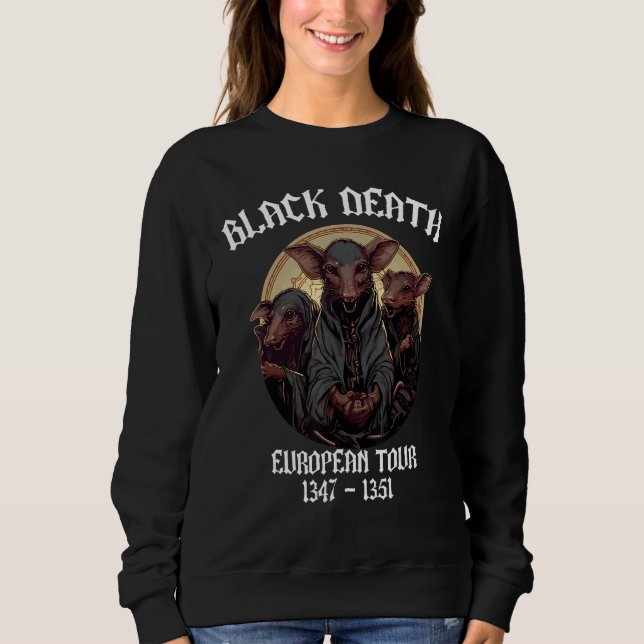 Sweatshirt Black Death European Tour Plague Doctor (Devant)