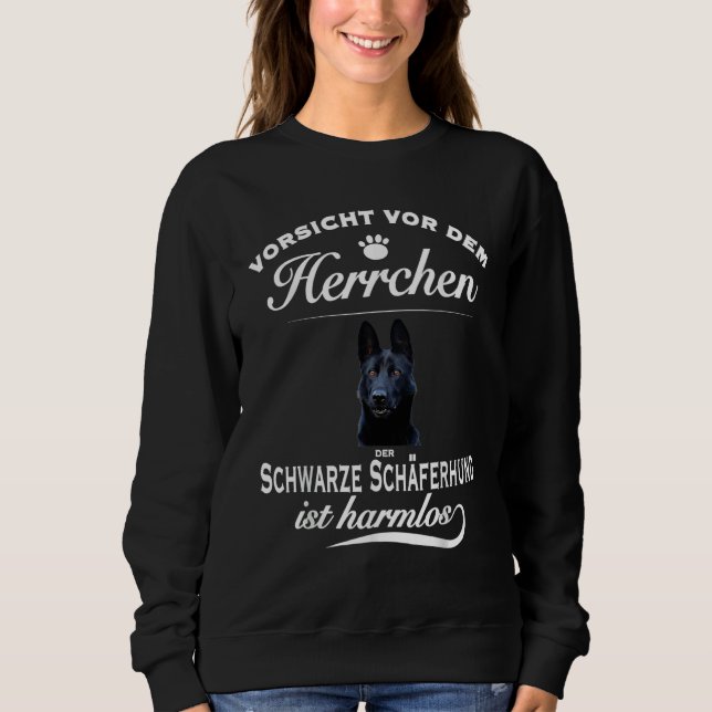Sweatshirt Black German Shepherd (Devant)